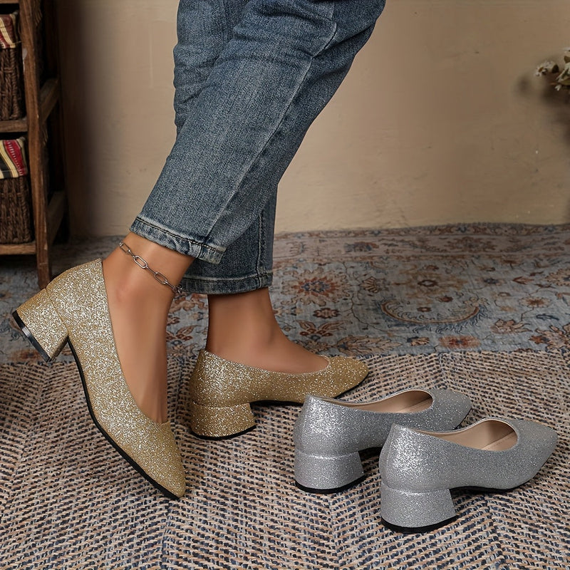 Élancée – Scarpe con Tacco Lucide à Tacco Moyen
