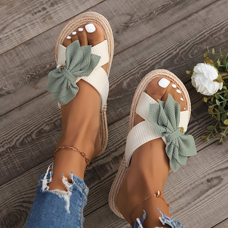 Elmira | Sandaloi con Piattaau Fiocco Elegante