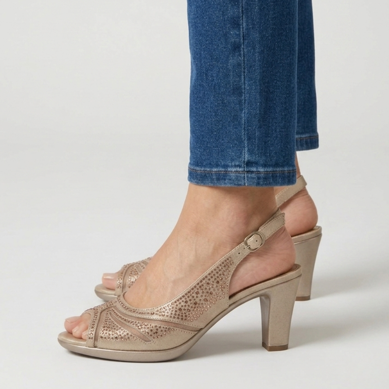 Élodiane | Scarpe con Tacco Aperte Sostegno Elegante