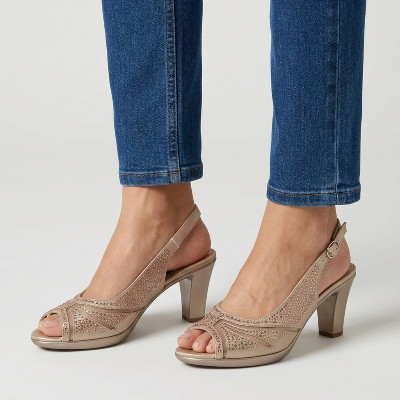 Élodiane | Scarpe con Tacco Aperte Sostegno Elegante
