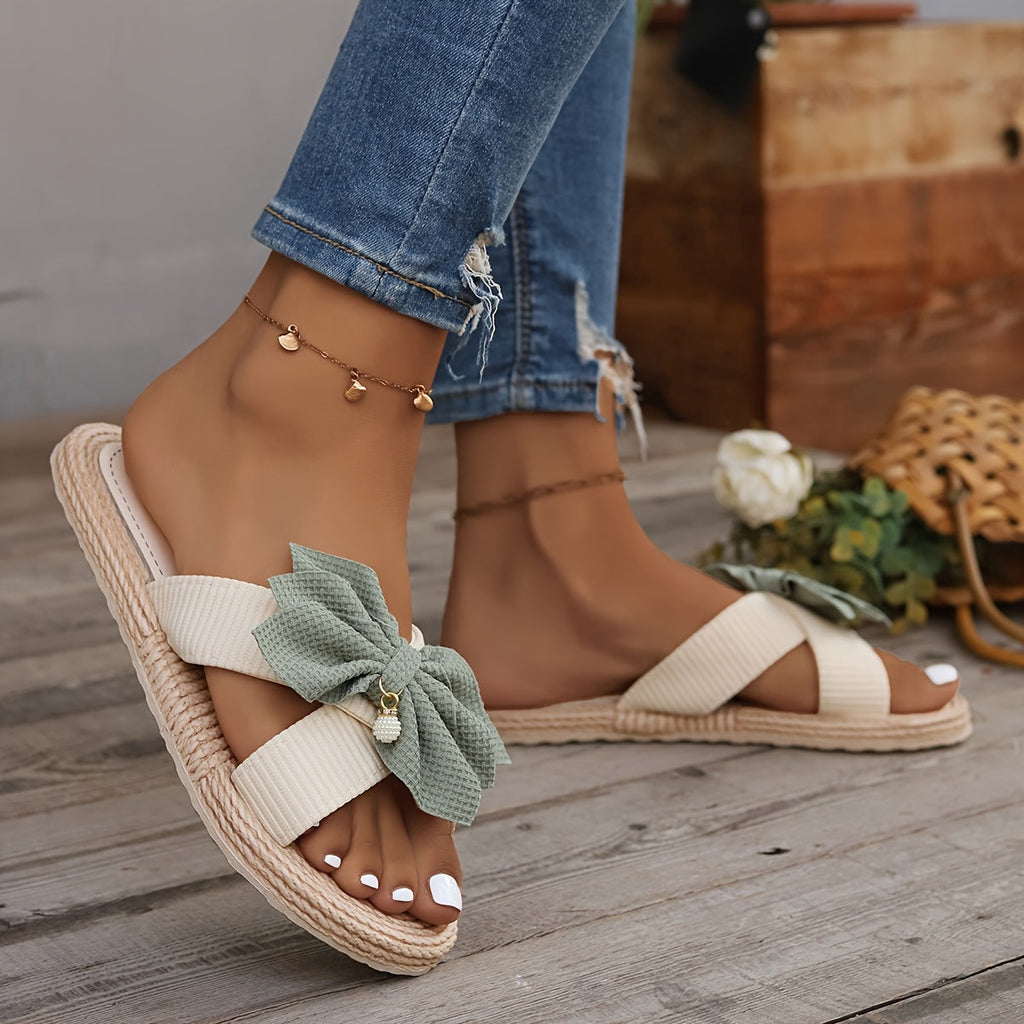 Elmira | Sandaloi con Piattaau Fiocco Elegante