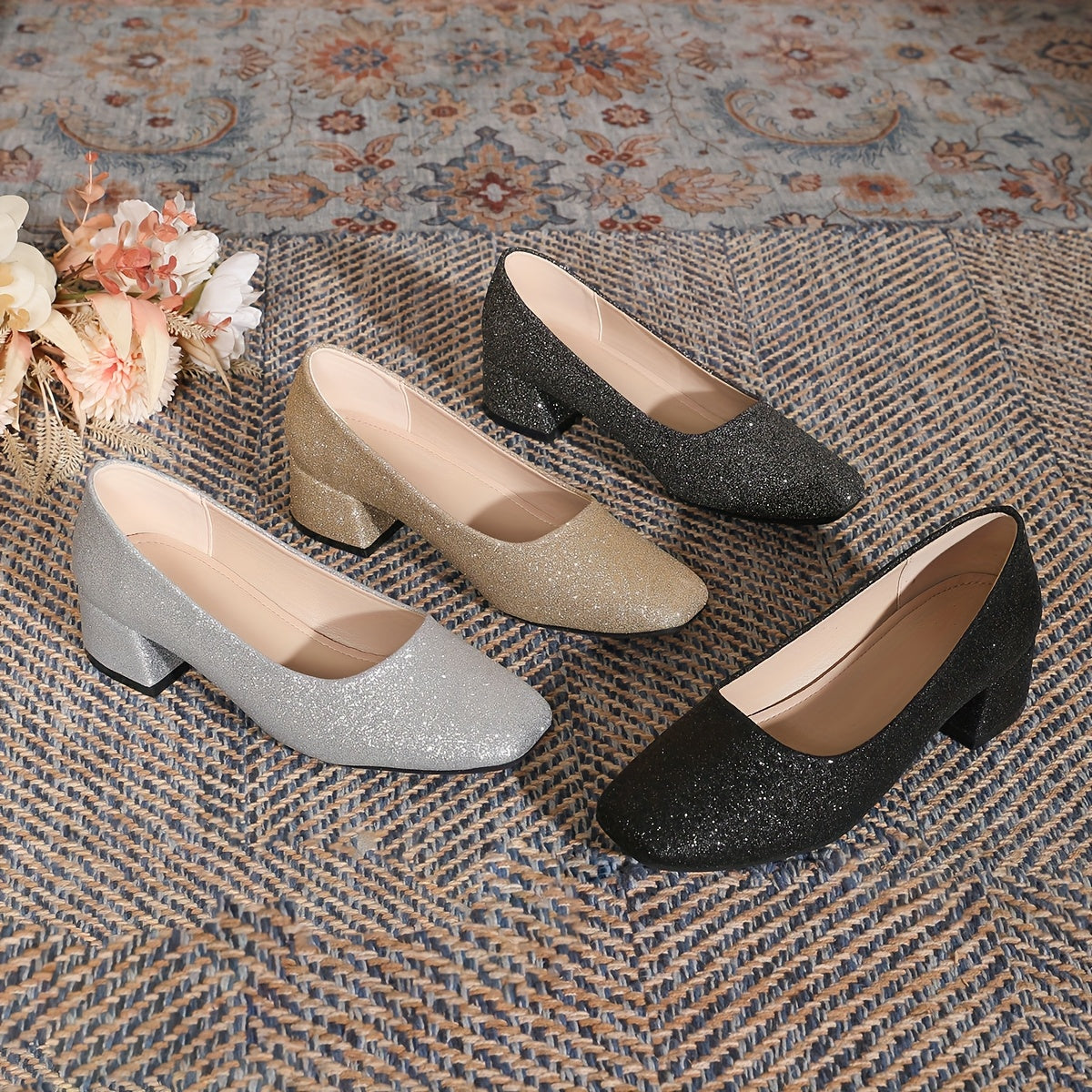 Élancée – Scarpe con Tacco Lucide à Tacco Moyen