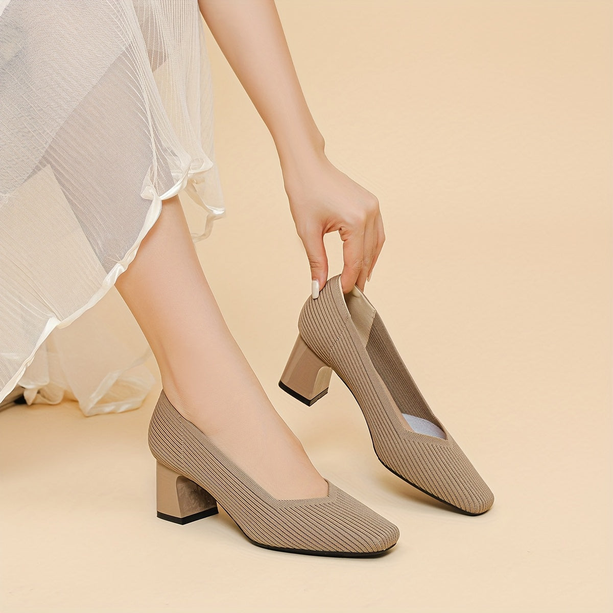 Marie – Scarpe con Tacco confortables à talon stable pour un maintien sans douleur