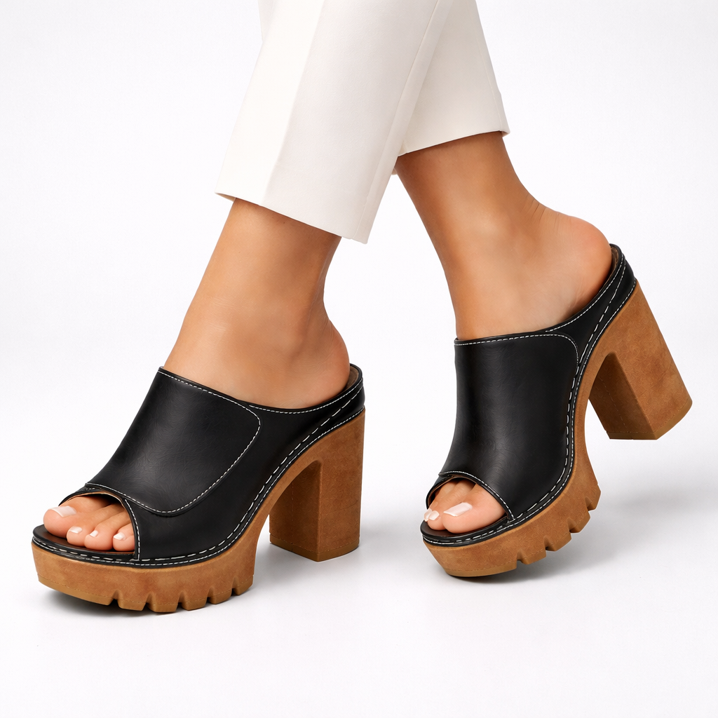 Orélianne | Mules Tacco Stabile Comfort