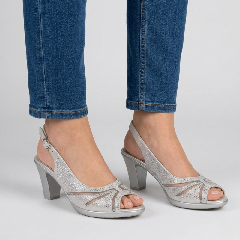 Élodiane | Scarpe con Tacco Aperte Sostegno Elegante