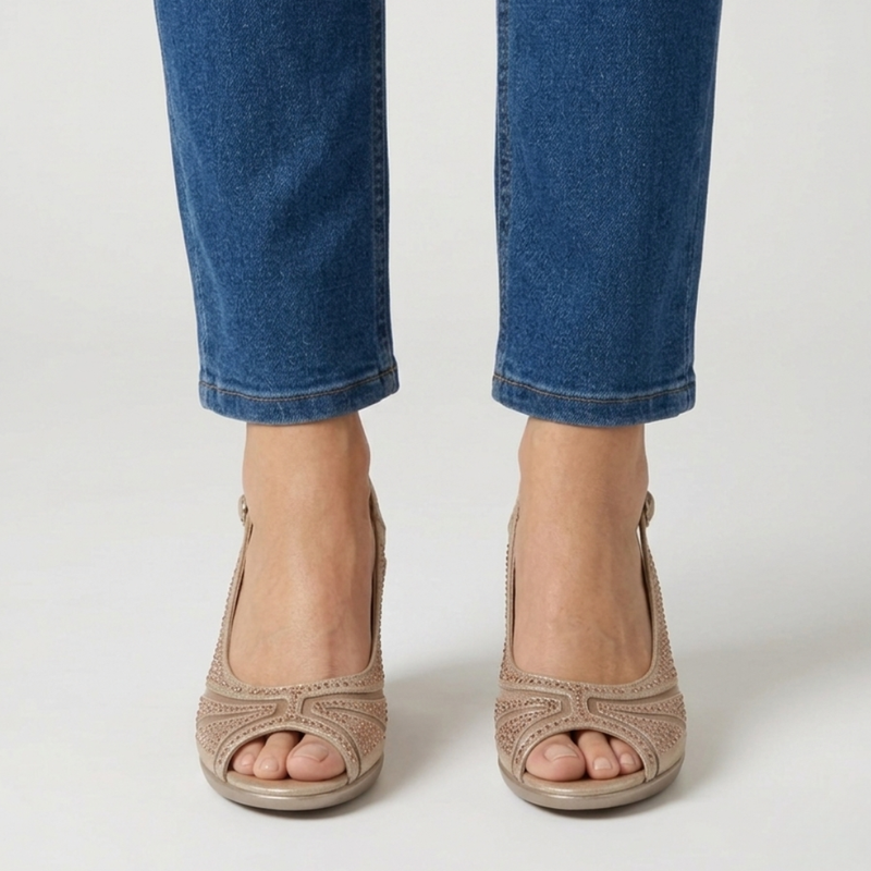 Élodiane | Scarpe con Tacco Aperte Sostegno Elegante