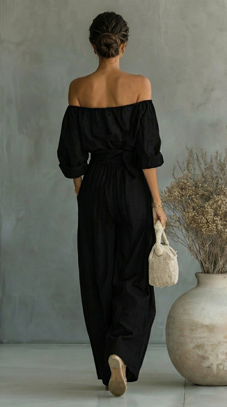 Maria | Tuta Comoda ed Elegante – Effetto Lino