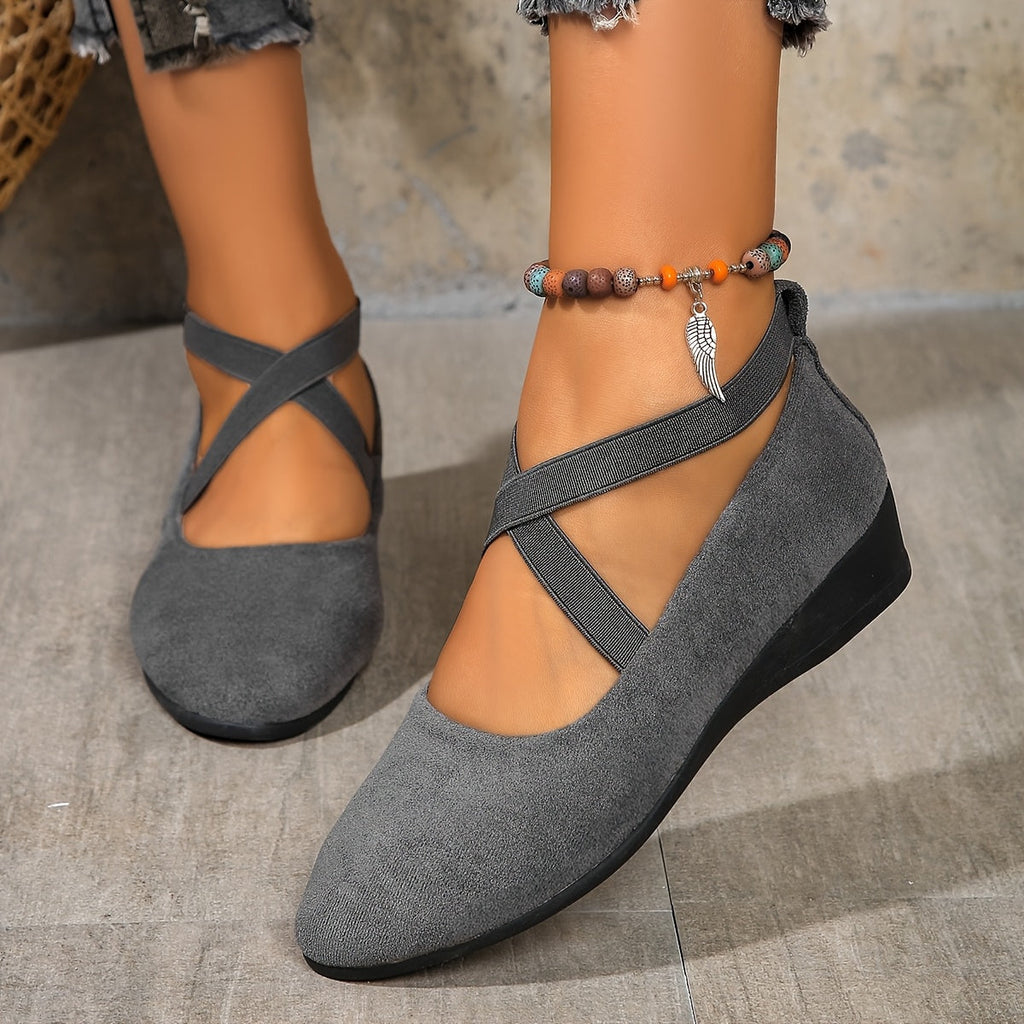 Élise® – Ballerina à brides croisées pour un confort raffiné