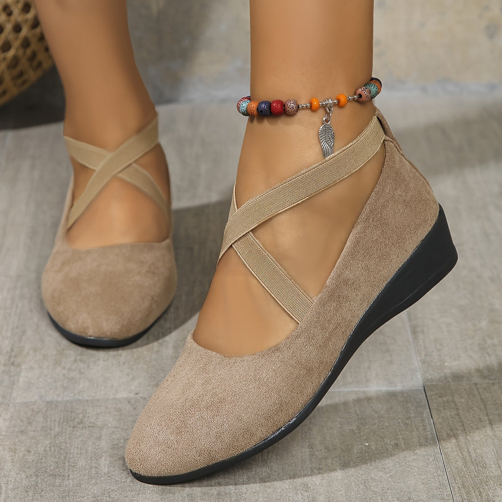Élise® – Ballerina à brides croisées pour un confort raffiné